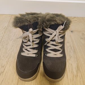 Women's Brown Fur-Lined Boots